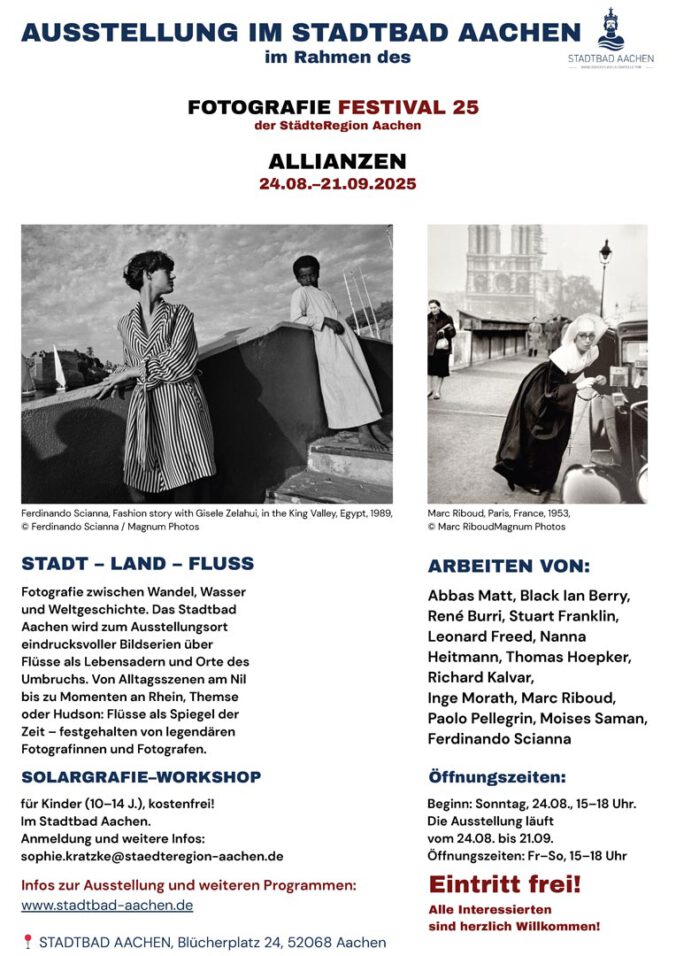 Fotografie Festival Stadtbad Aachen 2025.